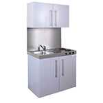 900mm Residential Eyeline Bronze Mini Kitchen with Wall Cupboards